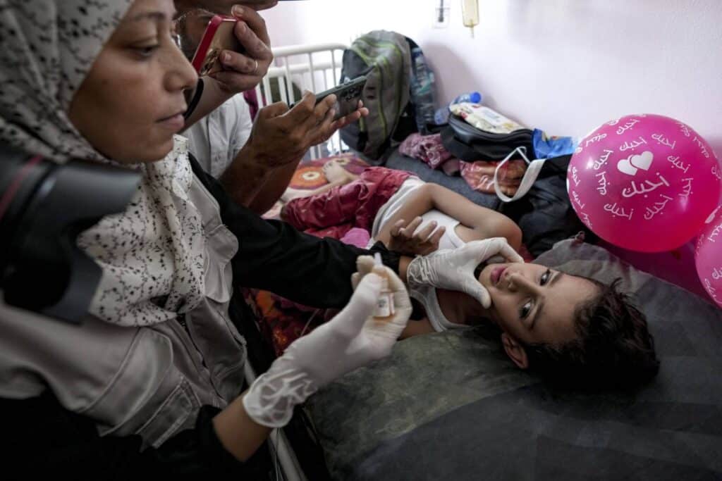 «هدن إنسانية» للتلقيح ضد شلل الأطفال في غزة